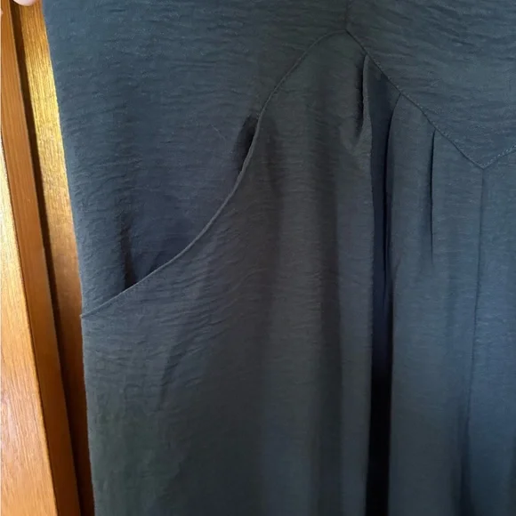 New Medium Cueply Black Wide Leg Overalls Jumpsuit - Picture 10 of 13